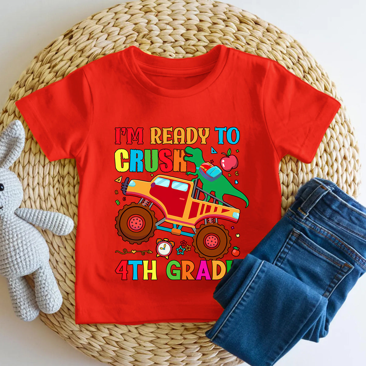 Personalized Grade I'M Ready To Crush 4th Grade Toddler T-shirts