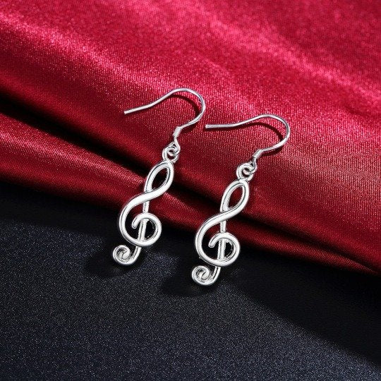 Treble Clef Music Teacher Mental Earrings