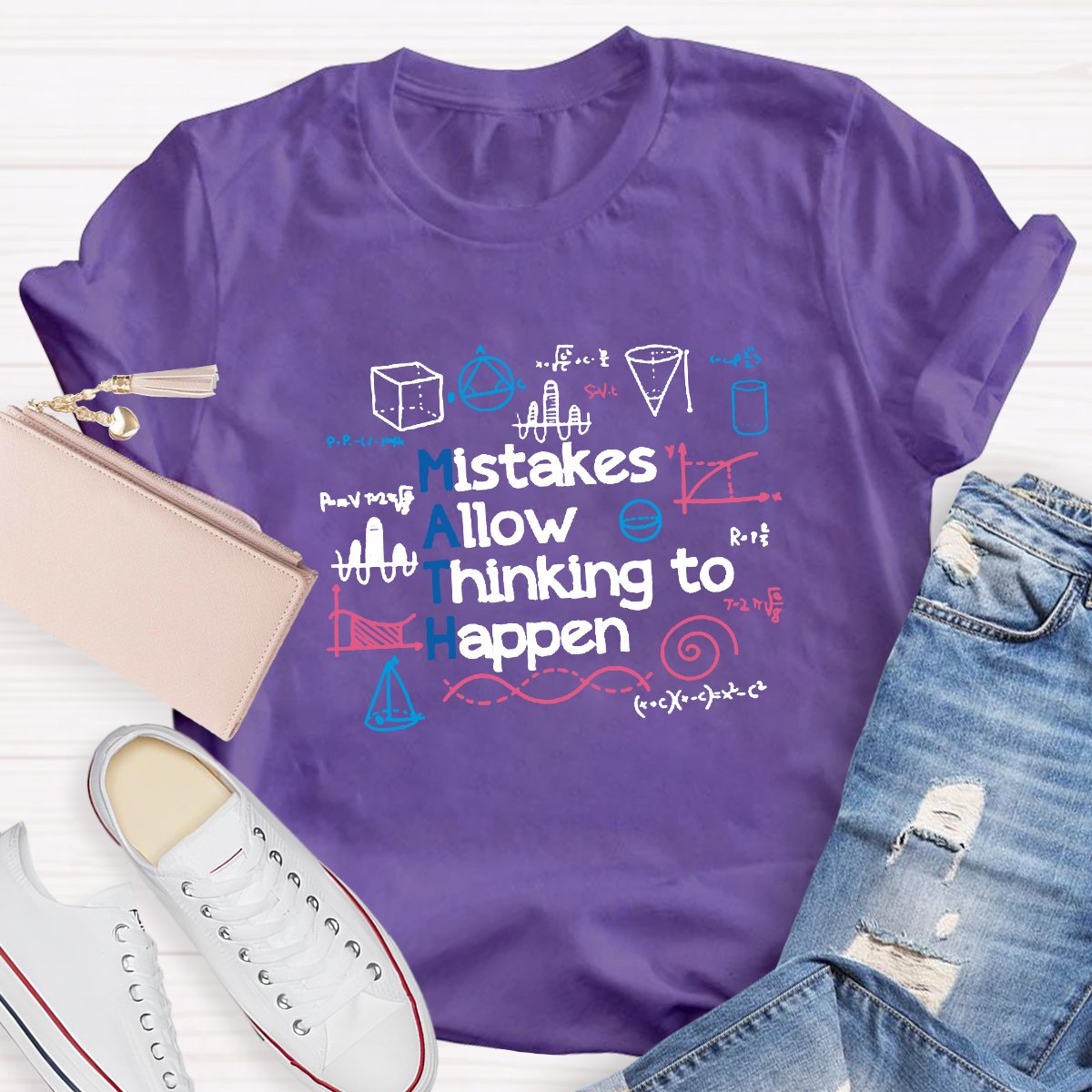 Mistakes Allow Thinking to Happen Math Teacher Shirt