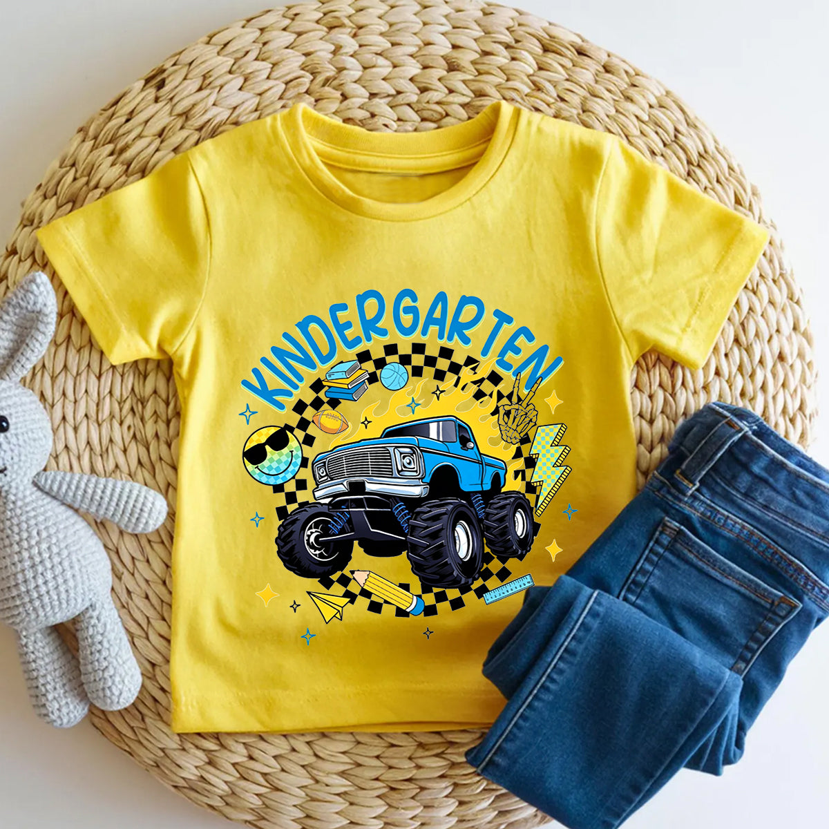 Personalized Grade Rolling Into Kindergarten Toddler T-shirts