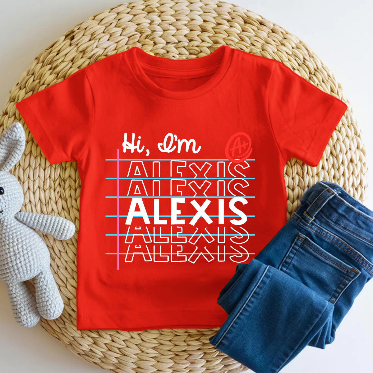 Personalized Name Kindergarten Ready Learn Vibes Toddler T-shirts
