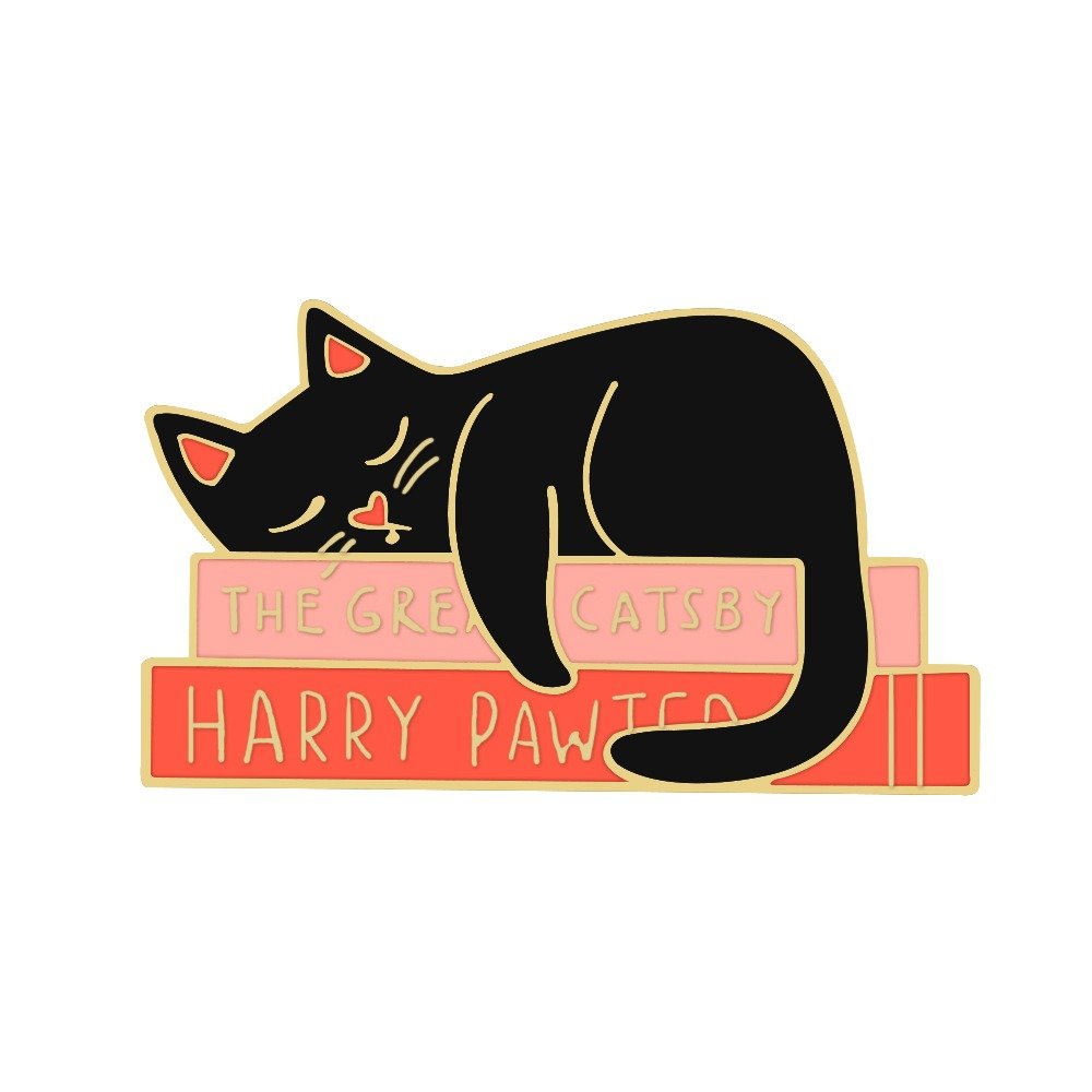 Cute Little Lazy Cat Pin