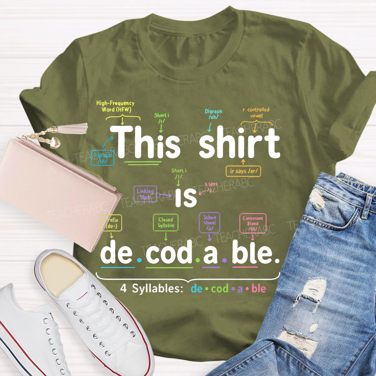 This Shirt Is Decodable Structured Literacy Phonics Teacher T-shirt