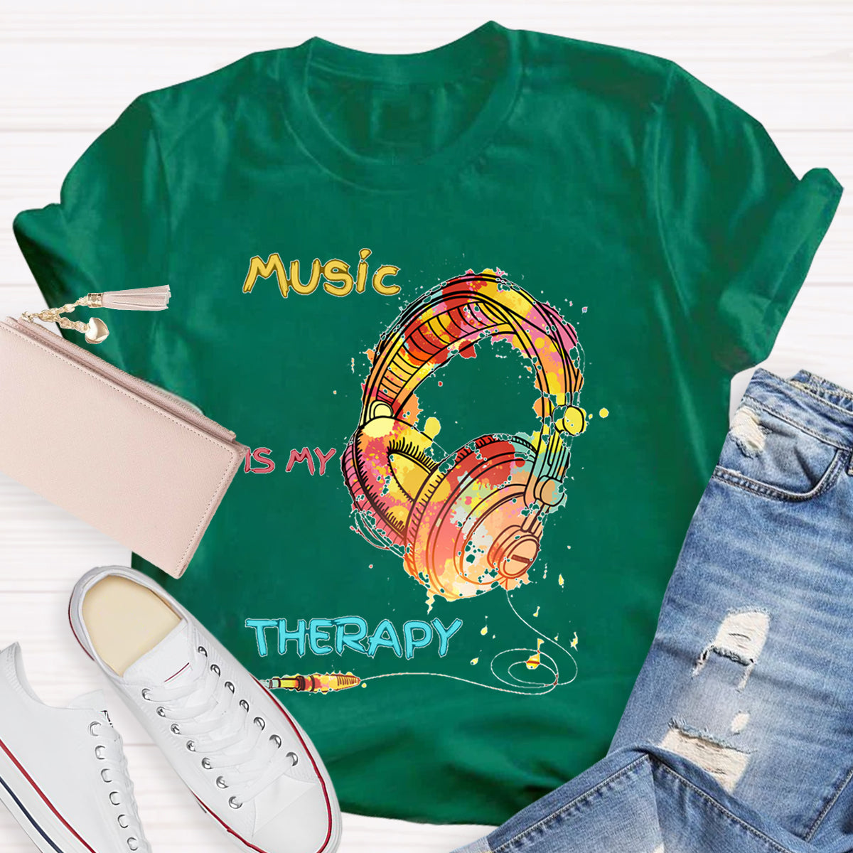 Music Is My Therapy T-shirt