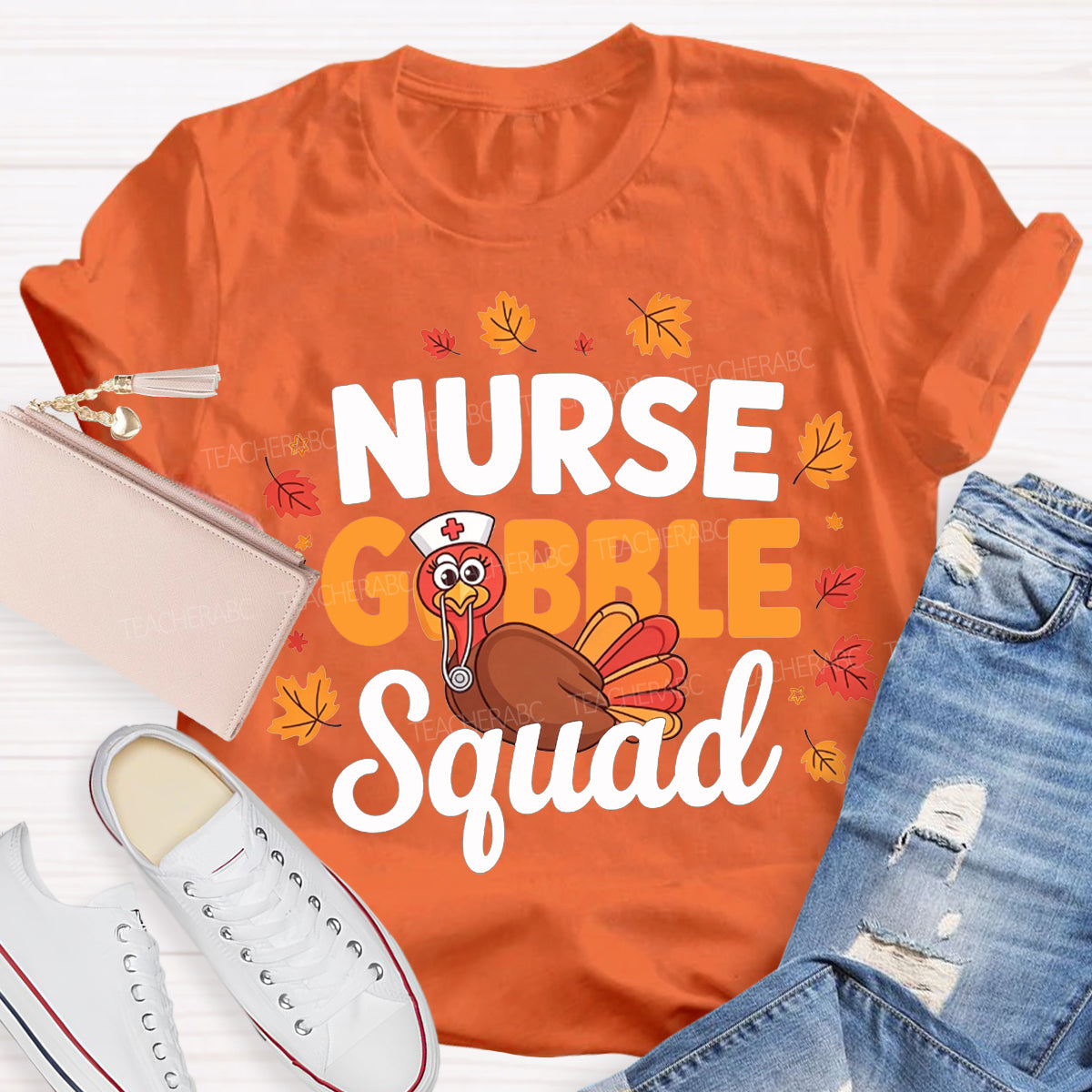 Nurse Gobble Squad Thanksgiving Nurse T-shirt