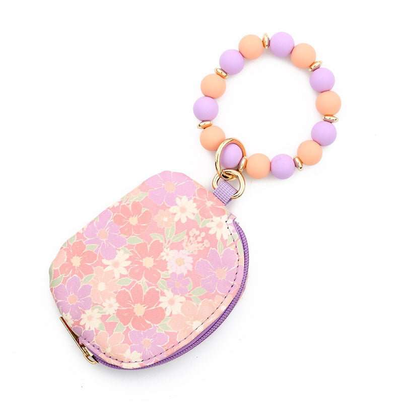 Waterproof Wristlet Half-Circle Card Holder Key Ring
