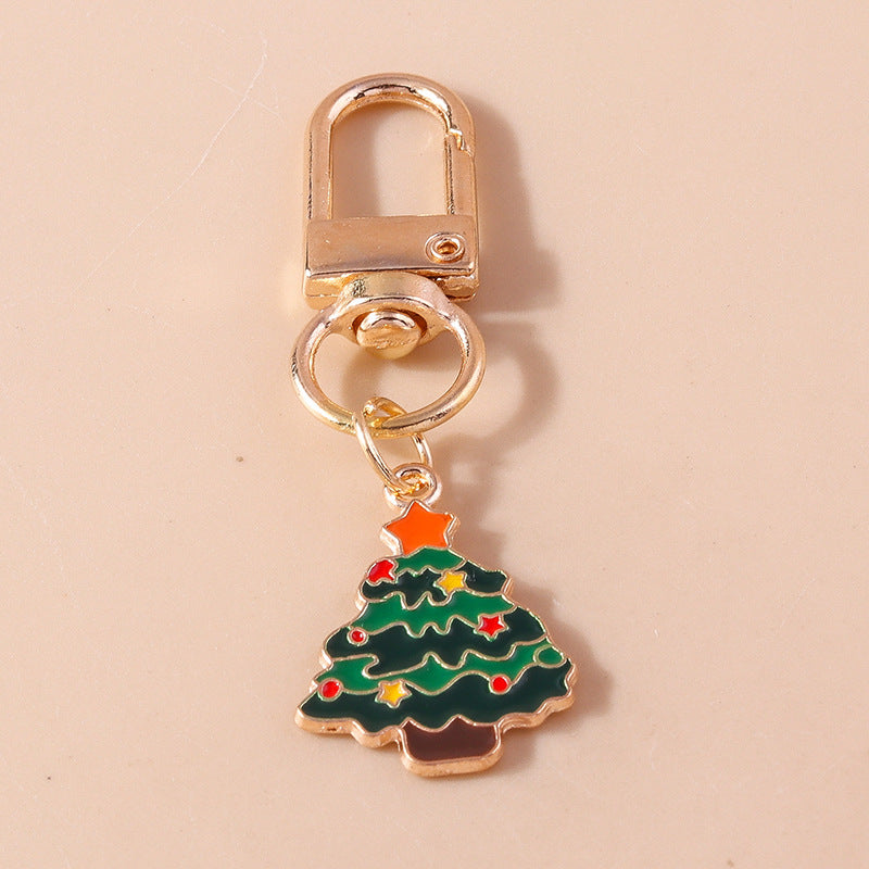 Christmas Keychain Santa Claus Christmas Tree