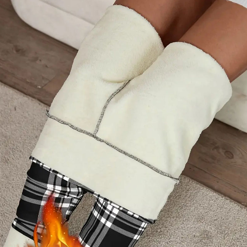 Women’s Warm Fleece-Lined Thermal Leggings