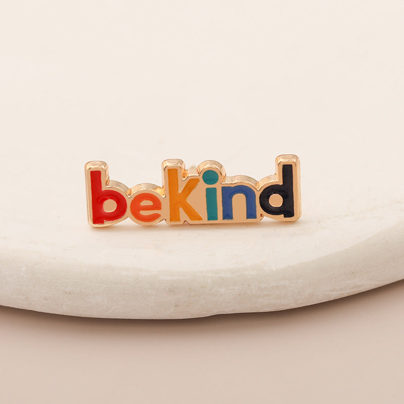 Personalized Colorful Letter Brooches