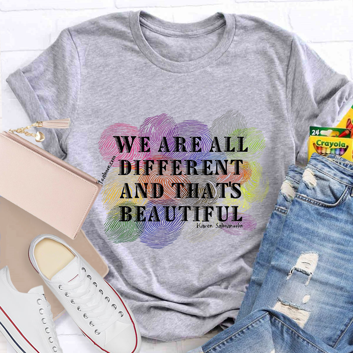 We Are All Different And That Beautiful Teacher T-Shirt