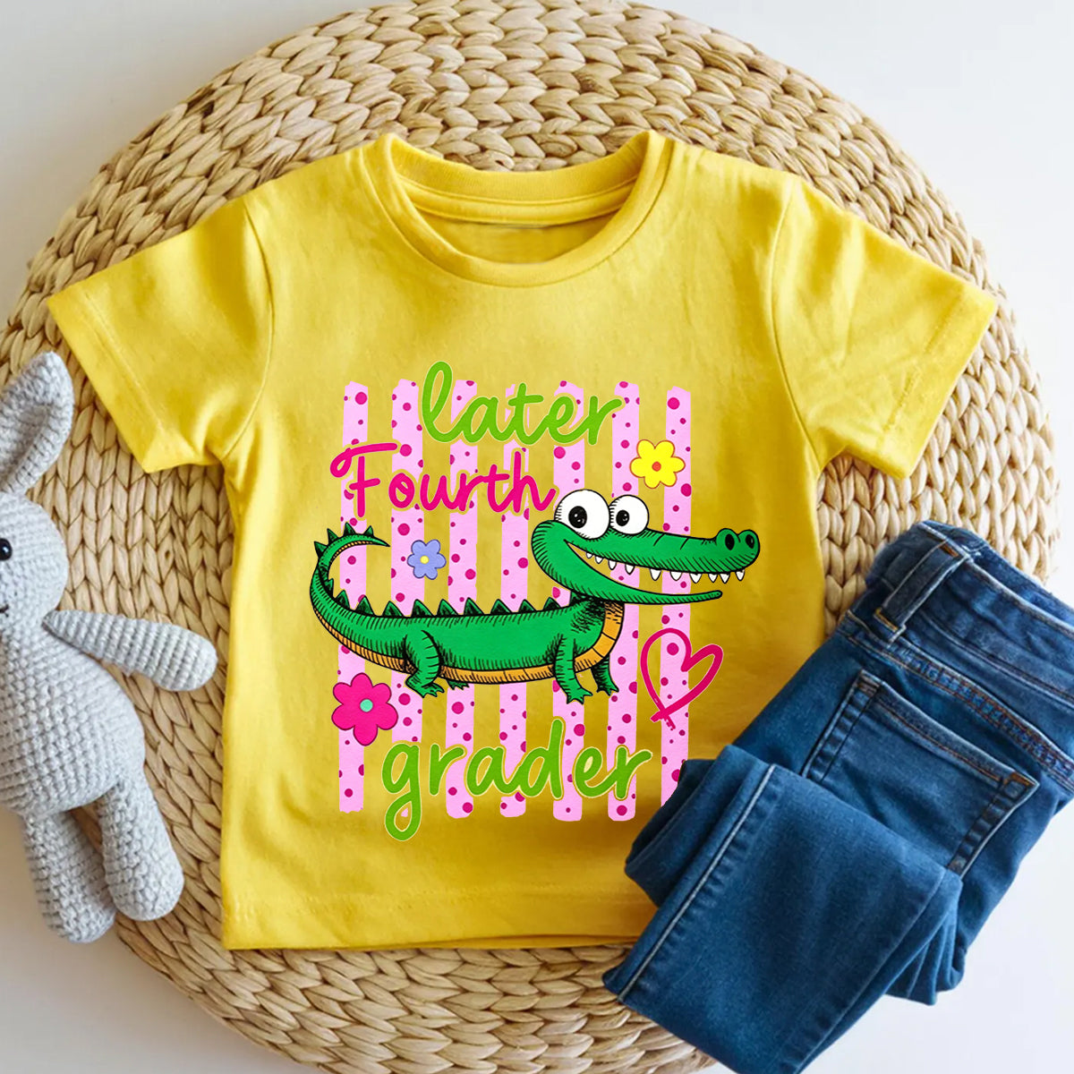 Personalized Grade Later Fourth Grader Kindergarten Toddler T-shirts