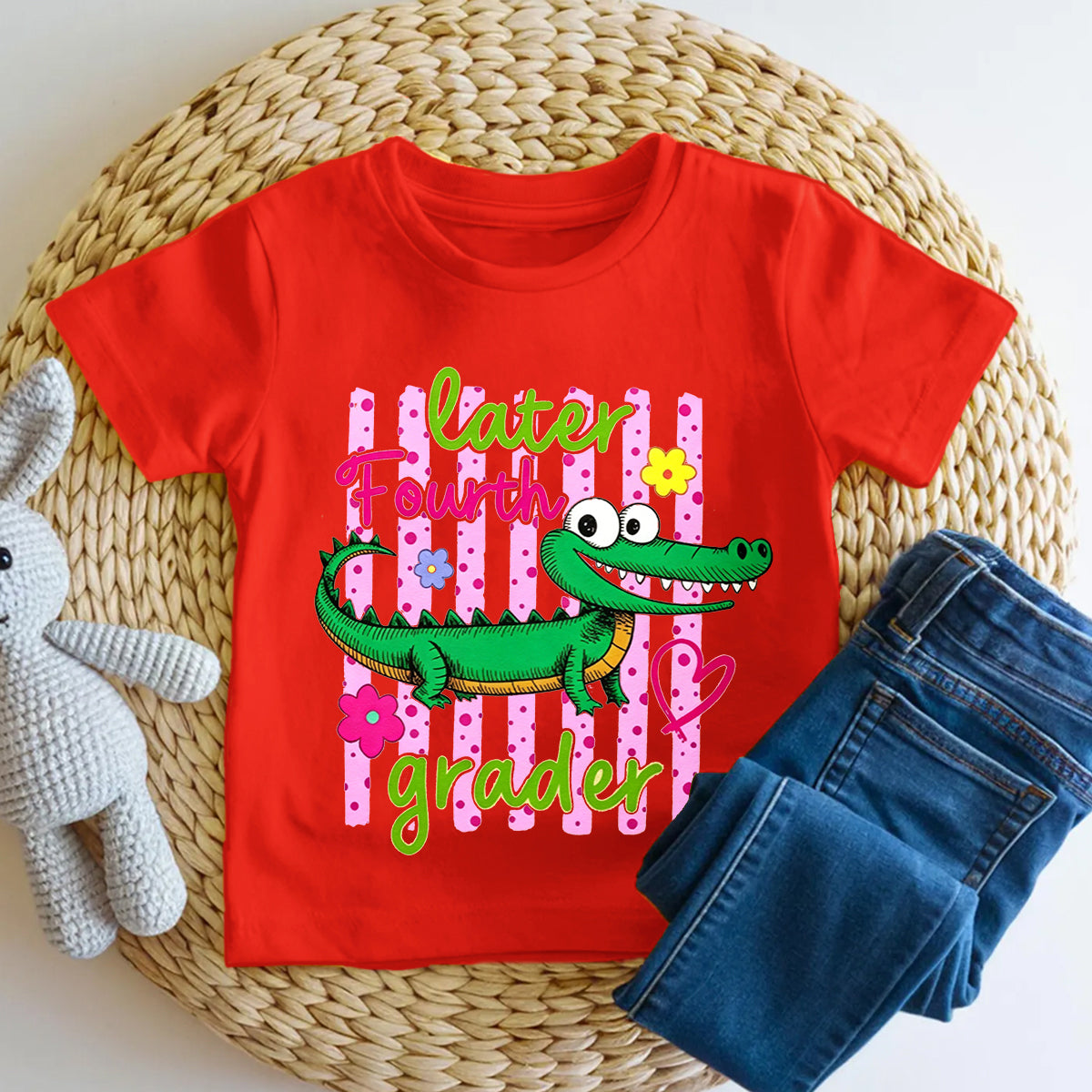 Personalized Grade Later Fourth Grader Kindergarten Toddler T-shirts