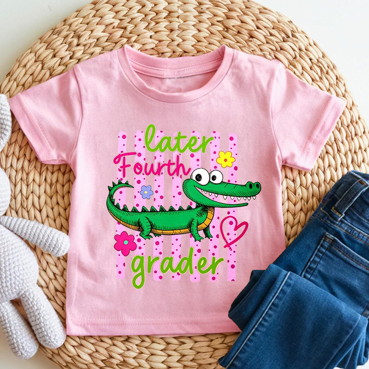 Personalized Grade Later Fourth Grader Kindergarten Toddler T-shirts