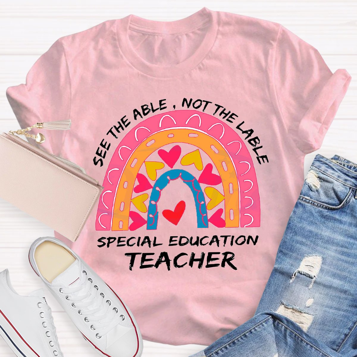 See The Able Not the Lable Special Education Teacher T-Shirt