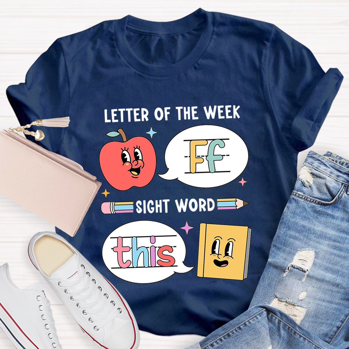 Personalized The Letter Of The Week Teacher T-Shirt
