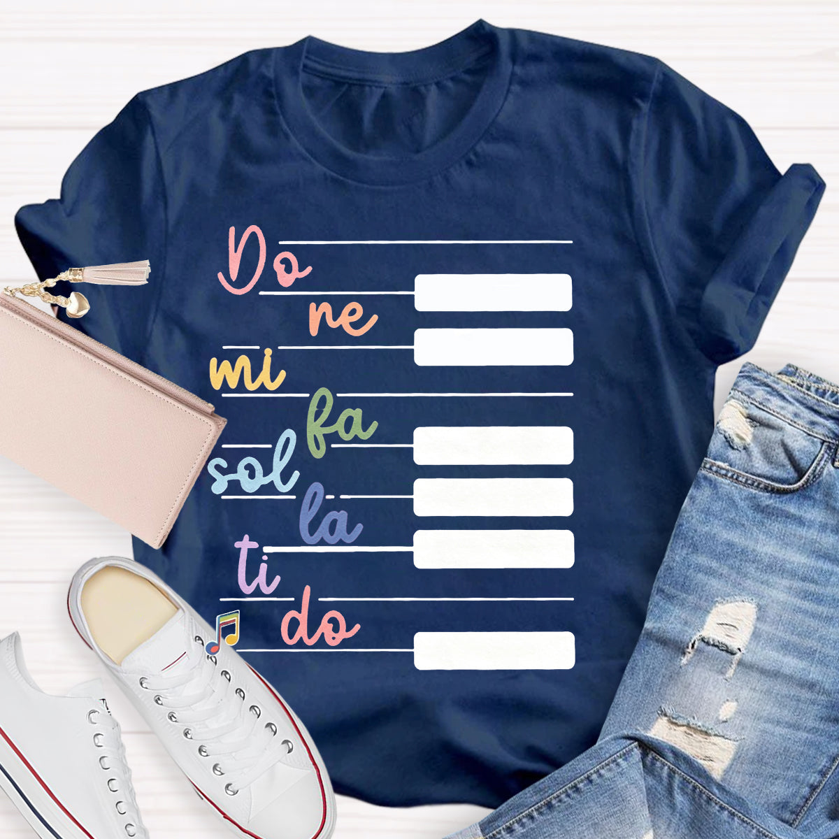 Do Re Mi Piano Keys Music Teacher T-Shirt