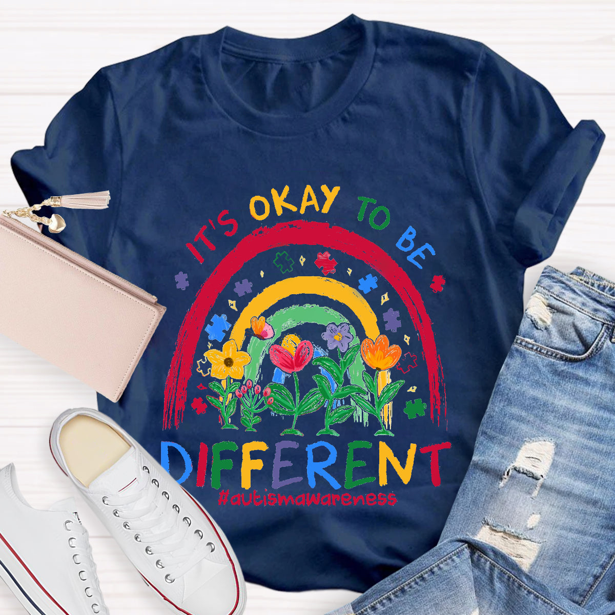 It's Ok To Be Different Teacher T-Shirt