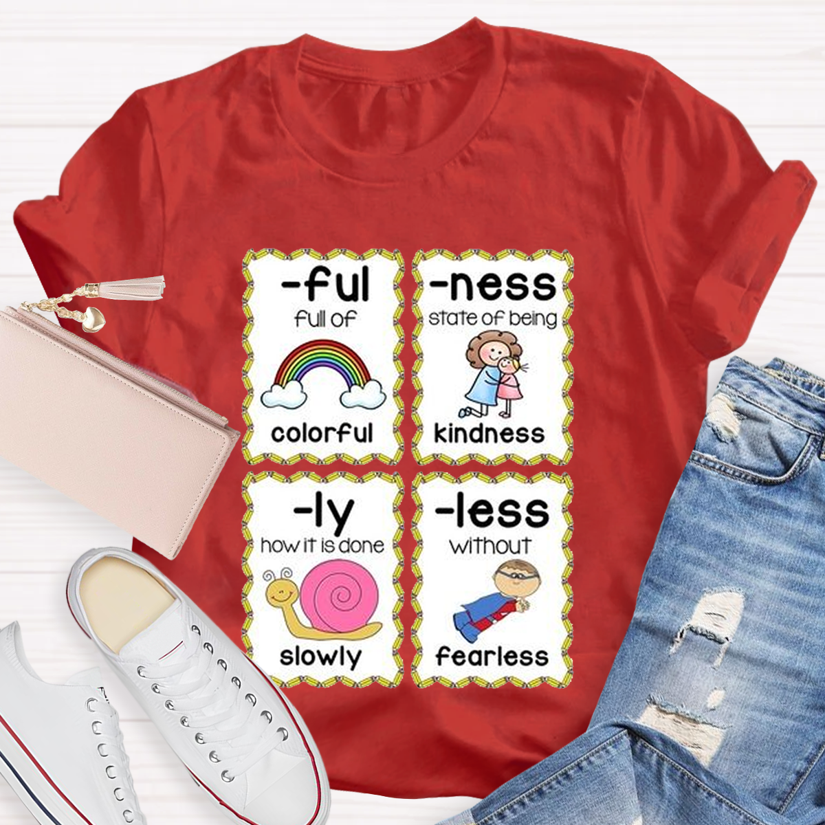 Prefixes and Suffixes Teaching Ideas for First Grade and Kindergarten T-Shirt