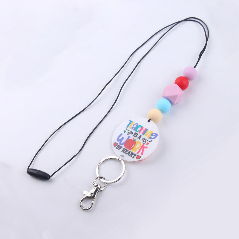 First Day Of School Teacher Lanyard