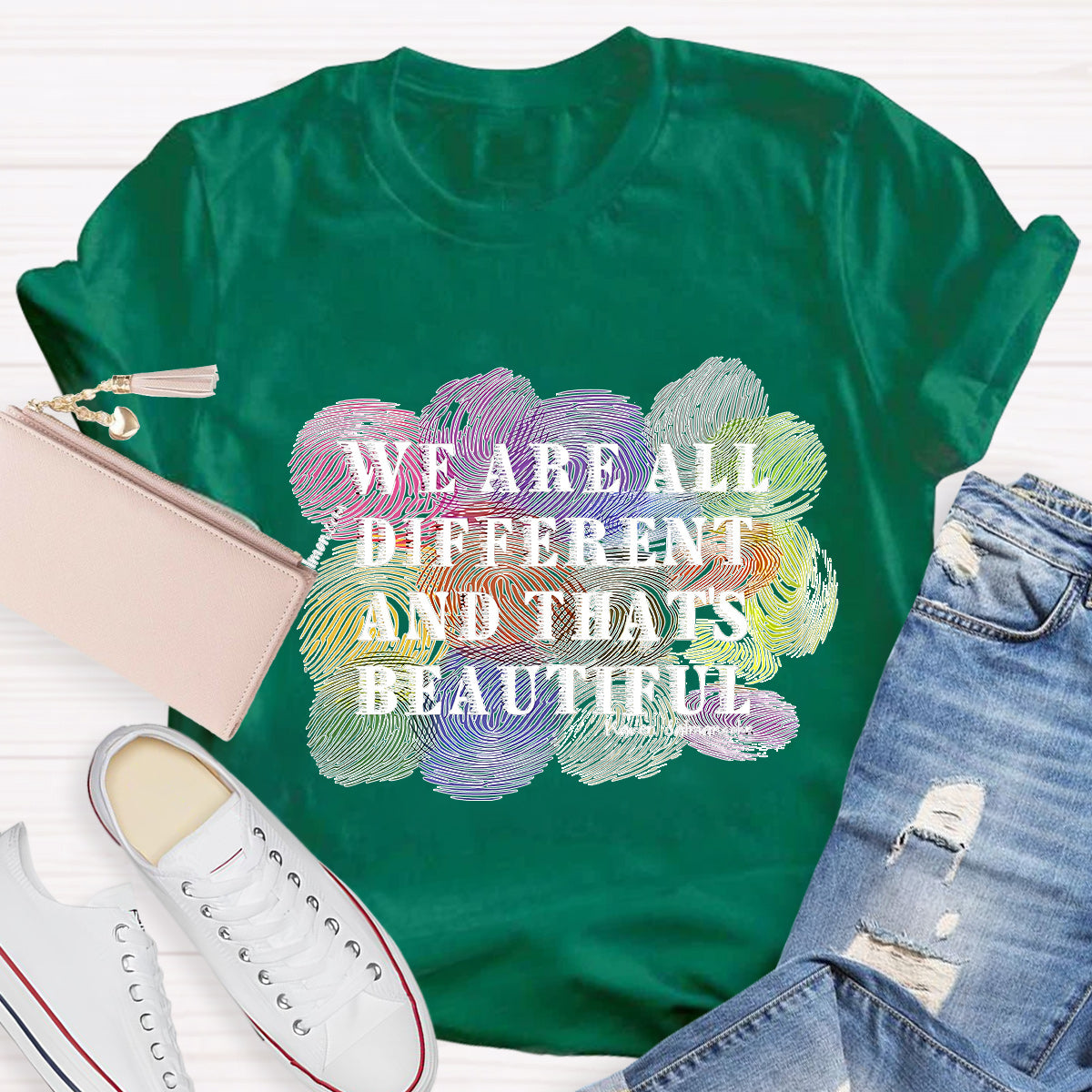 We Are All Different And That Beautiful Teacher T-Shirt