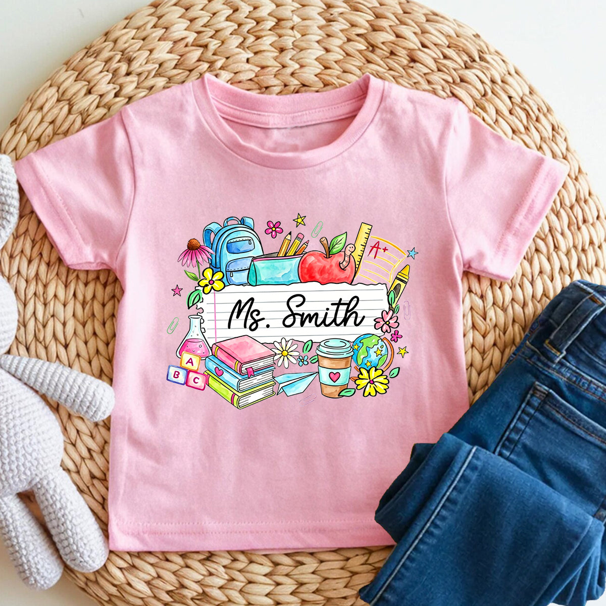 Personalized Name Growing Little Minds Every Day Toddler T-shirts