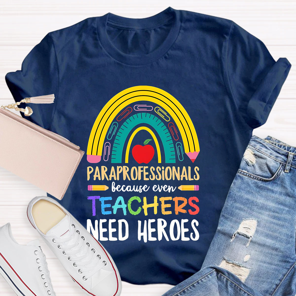 Teacher Needs Heroes Teacher T-Shirt