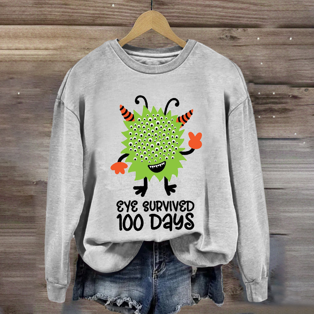 Eye Survived 100 Days Sweatshirt
