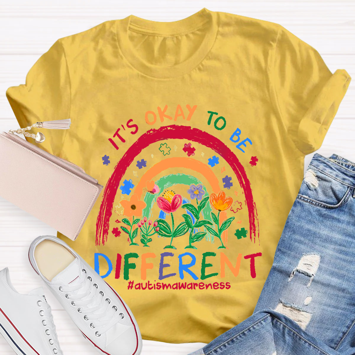 It's Ok To Be Different Teacher T-Shirt