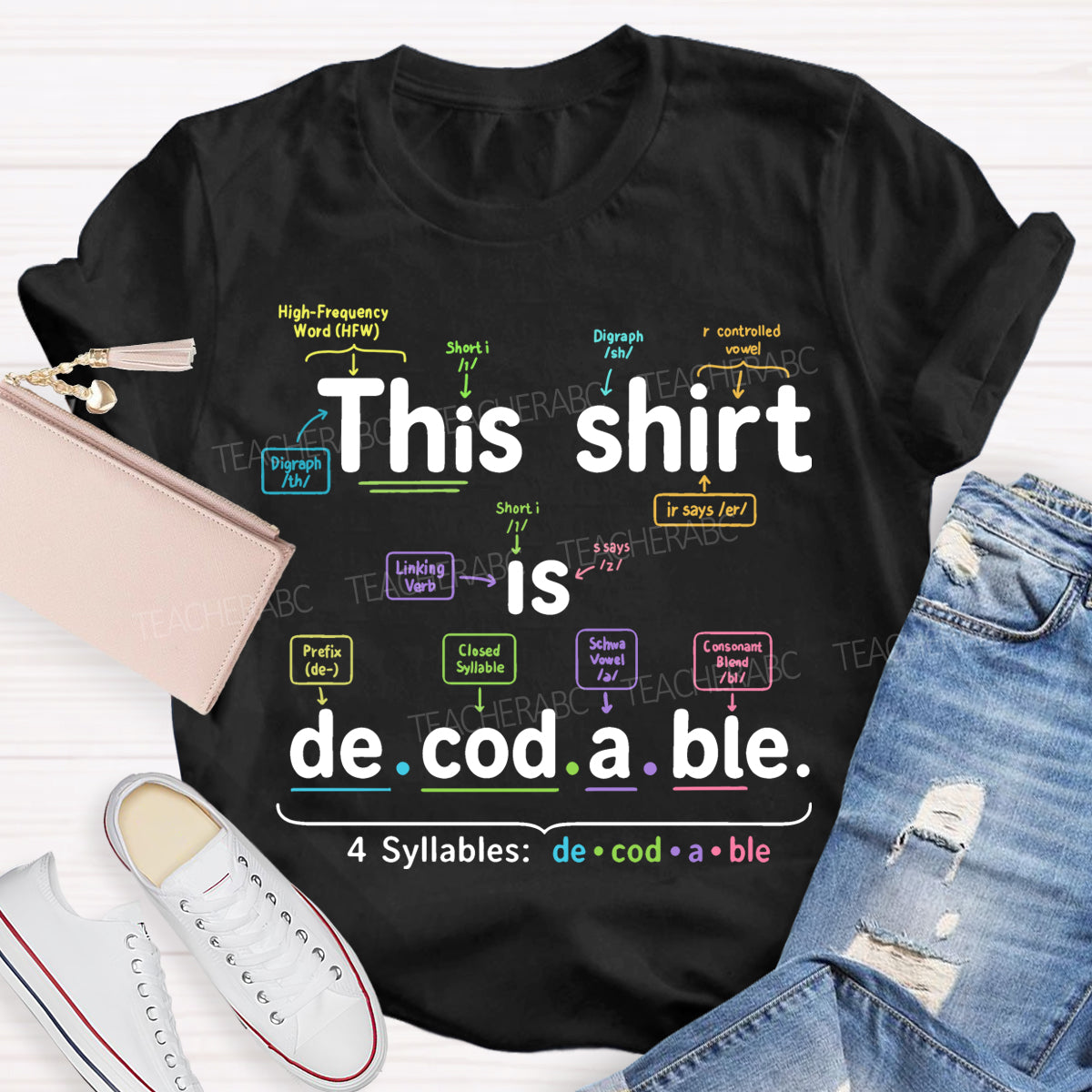 This Shirt Is Decodable Structured Literacy Phonics Teacher T-shirt