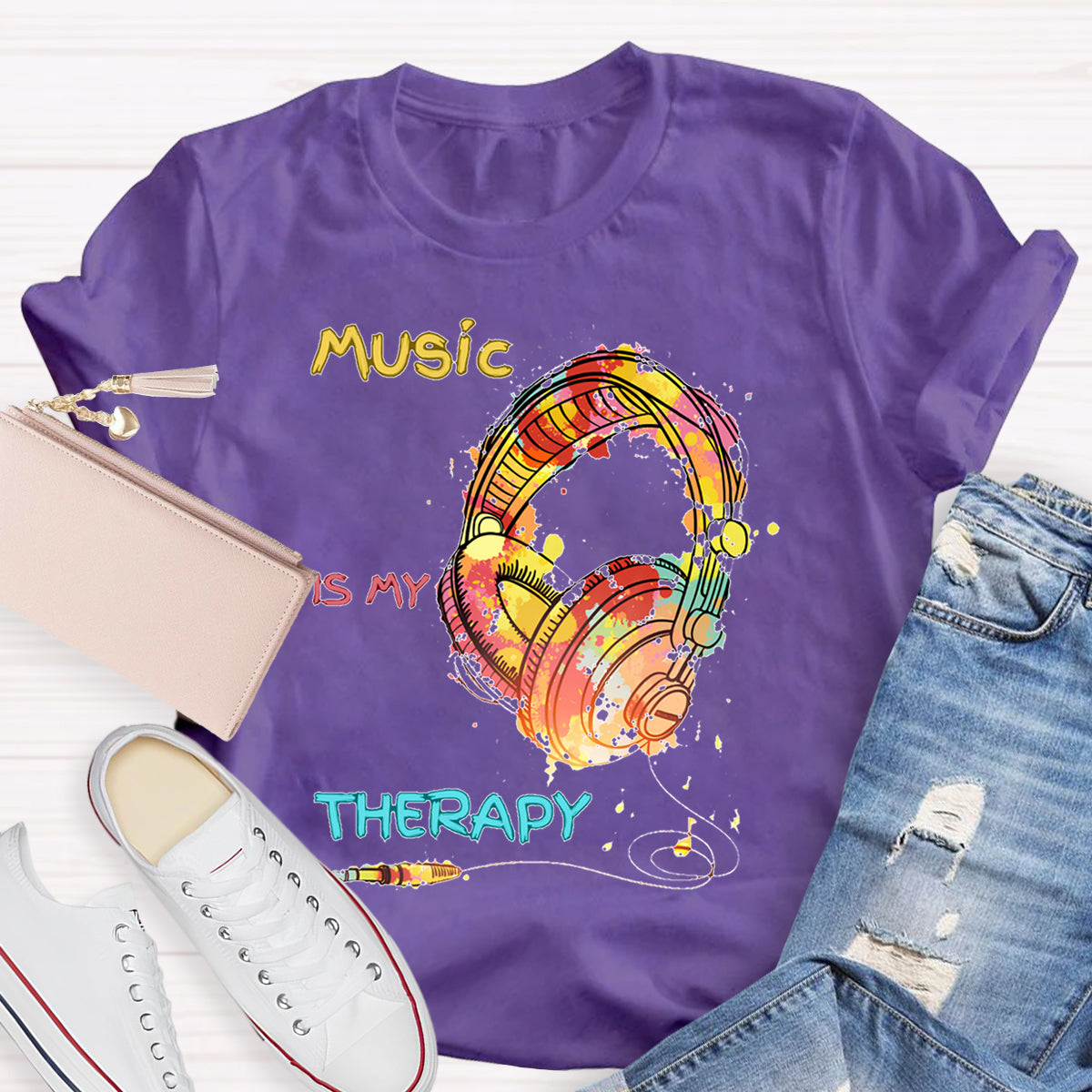 Music Is My Therapy T-shirt