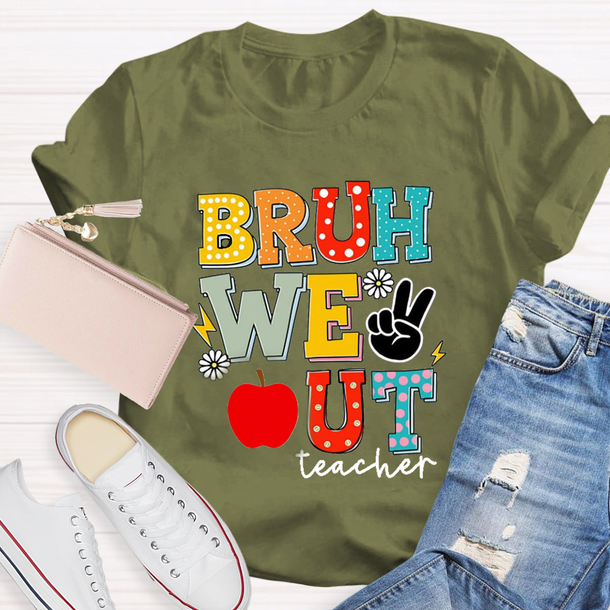 Bruh We Out Teacher Teacher T-Shirt