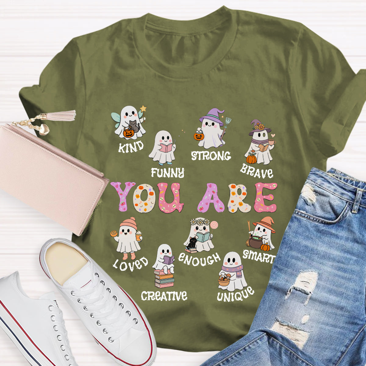 You Are Kind Funny Strong Brave Loved Enough Smart Unique Halloween T-shirt
