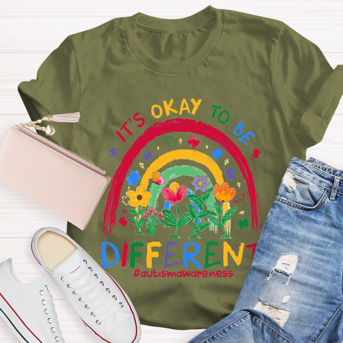 It's Ok To Be Different Teacher T-Shirt