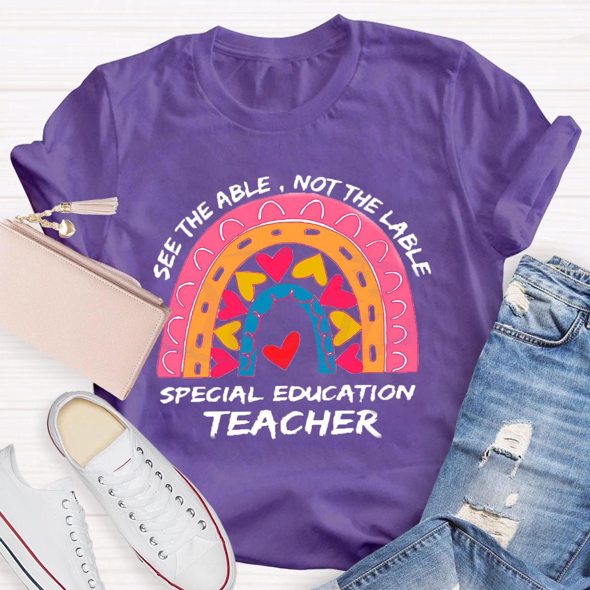 See The Able Not the Lable Special Education Teacher T-Shirt