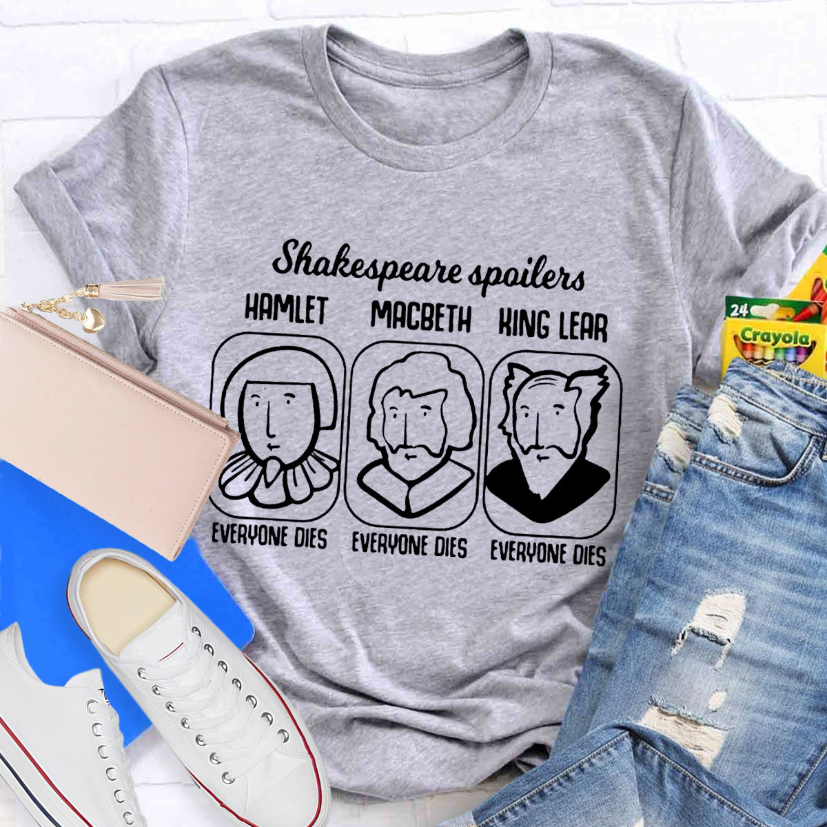 Shakespeare Spoilers Teacher T-Shirt