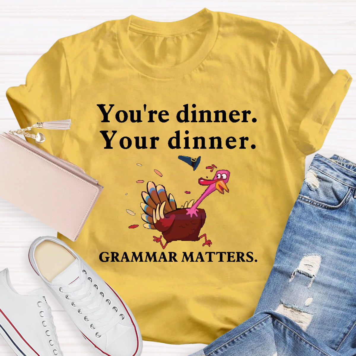 You're Dinner Your Dinner Grammar Matters T-Shirt