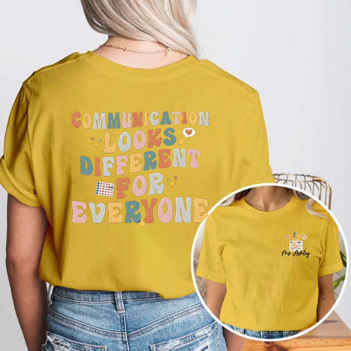 Personalized Name Different For Everyone Double Printed T-shirt