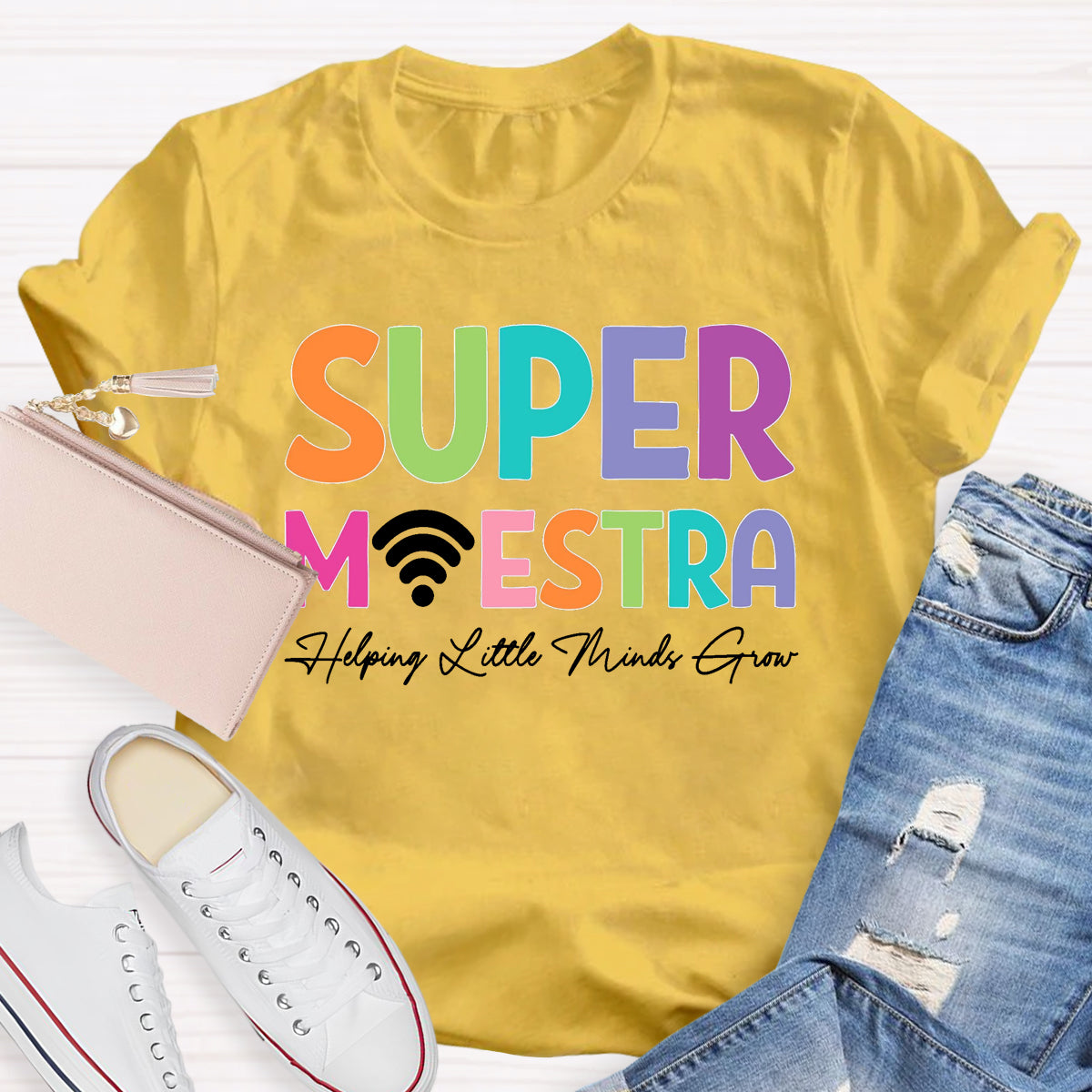 Super Maester Help Little Minds Grow Teacher T-Shirt