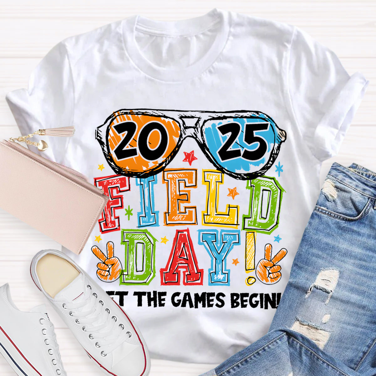 Field Day Let The Games Begin Teacher T-Shirt