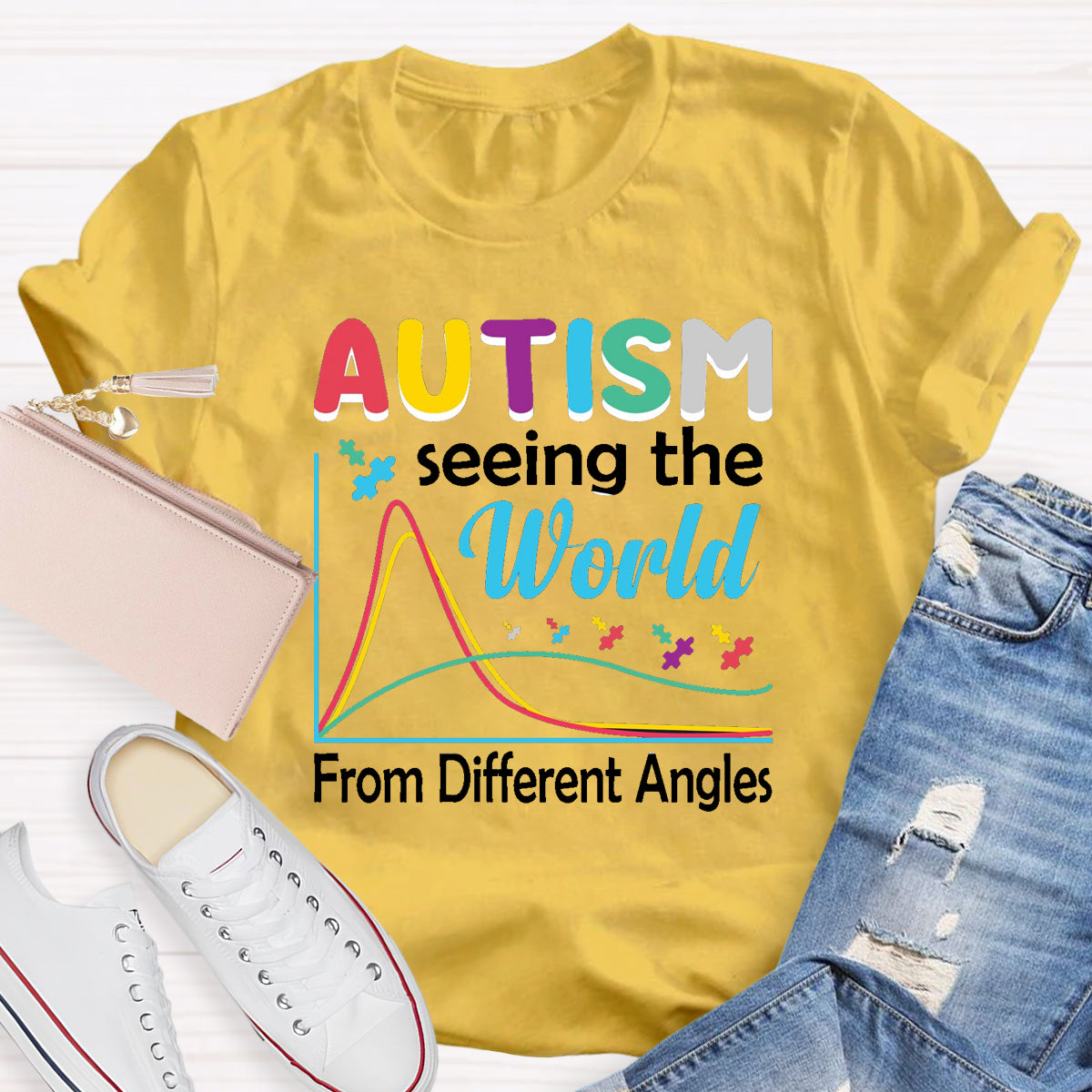 Autism Seeing The World From Different Angles T-Shirt