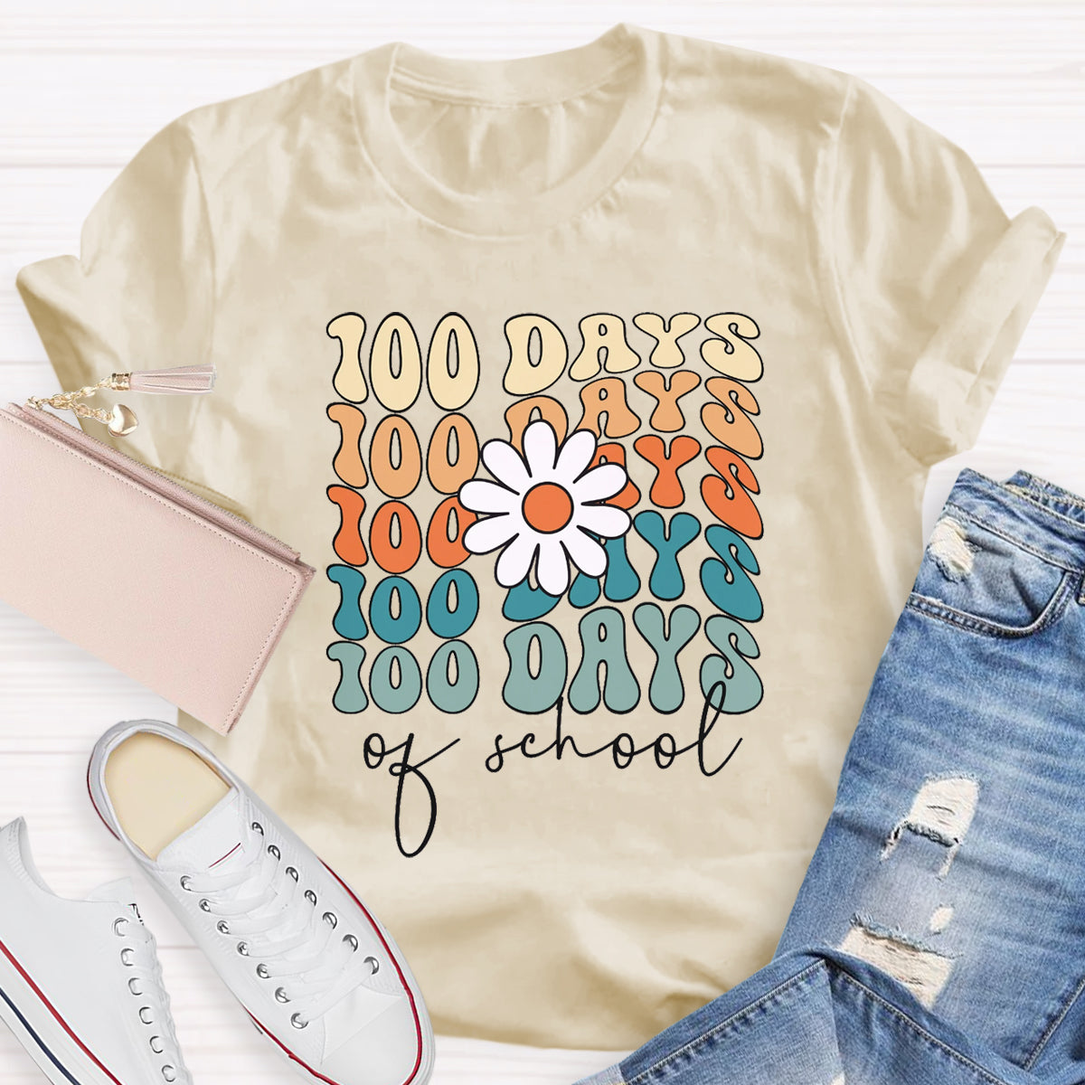 100 Days Of School Teacher T-Shirt