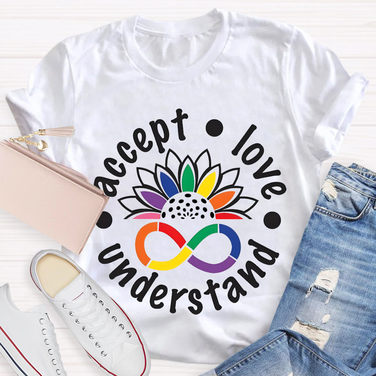 Accept Love Understand Teacher T-Shirt