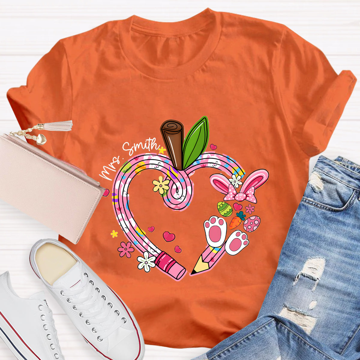 Personalized Name Easter Bunny T-Shirt