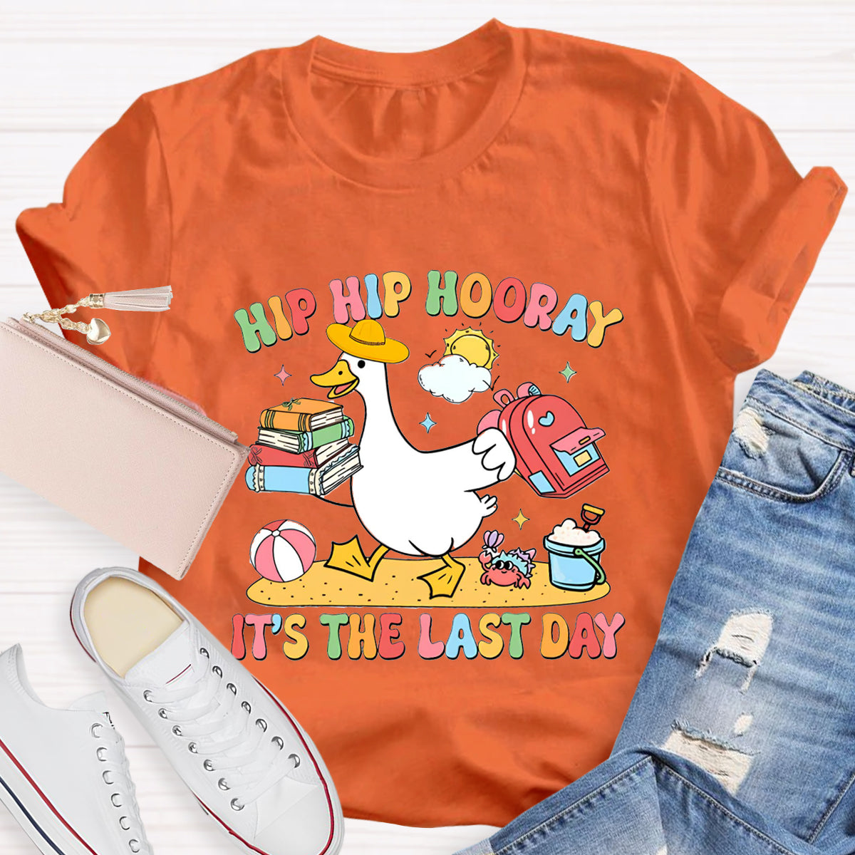 Hip Hip Hooray It's The Last Day Teacher T-Shirt