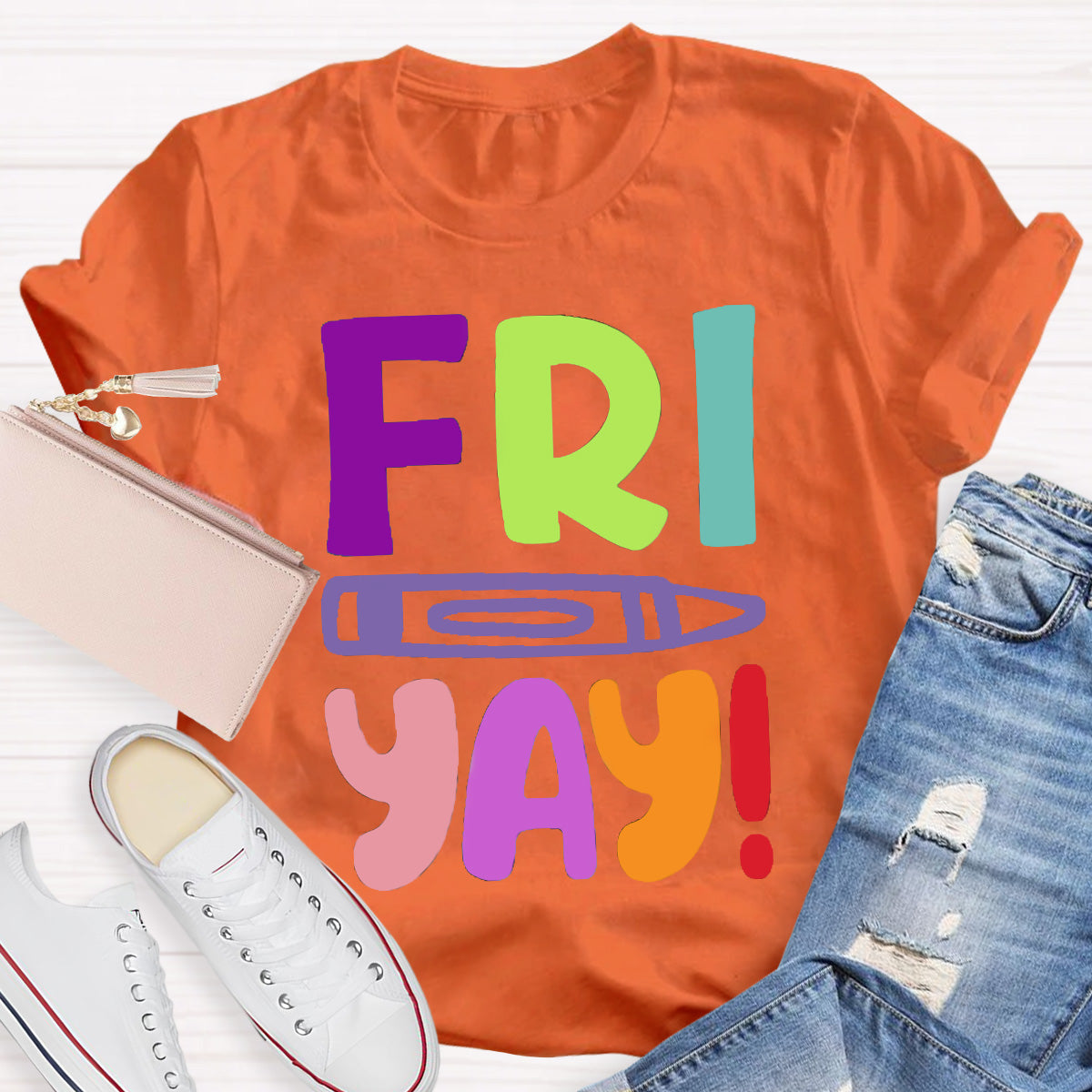 Fri Yay Pencil Teacher T-Shirt