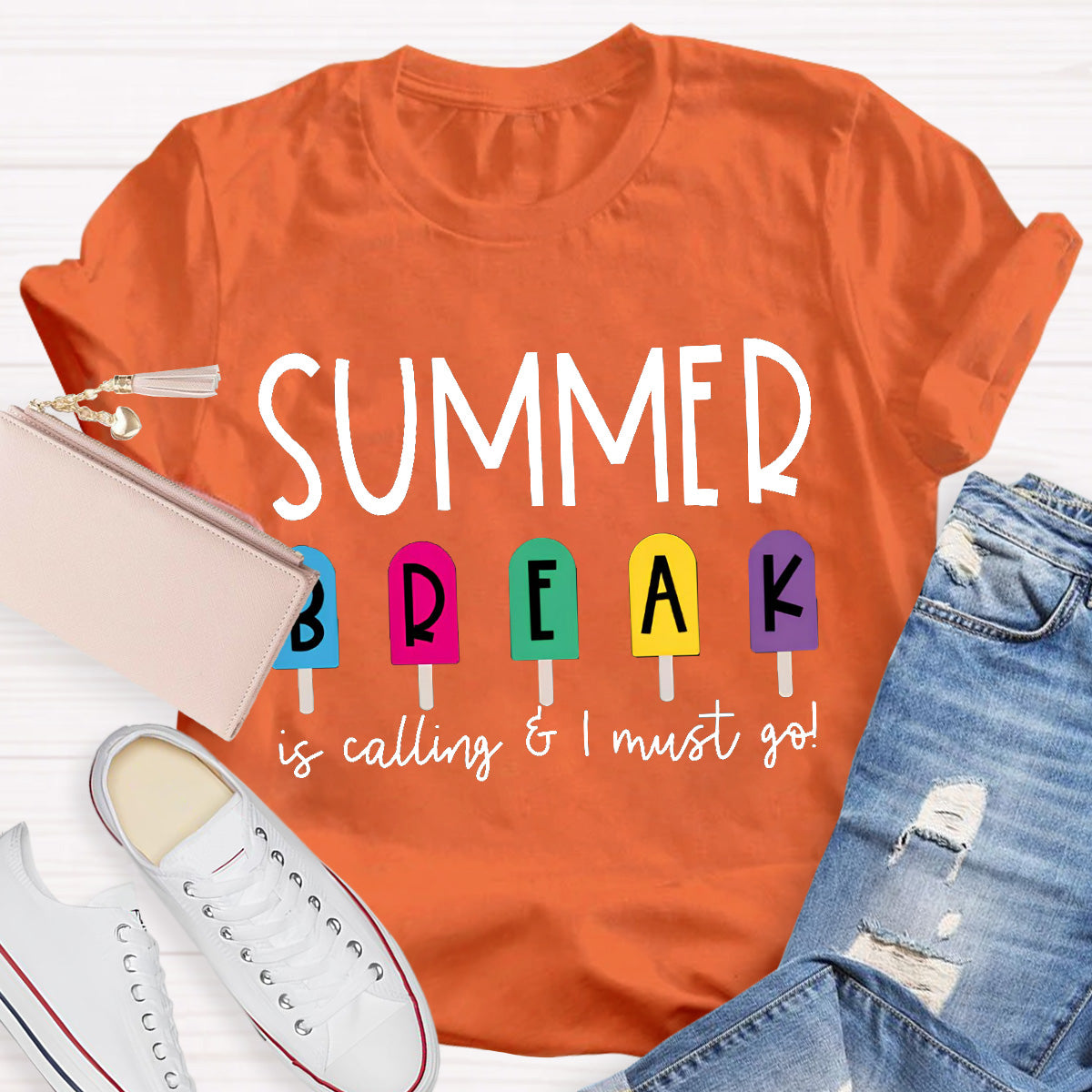 Summer Break Is Calling I Must Go Teacher T-Shirt