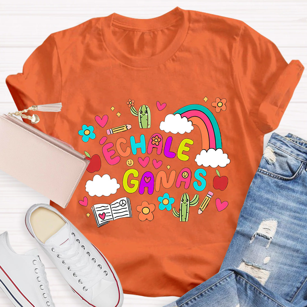 Échale Ganas Spanish Teacher T-Shirt