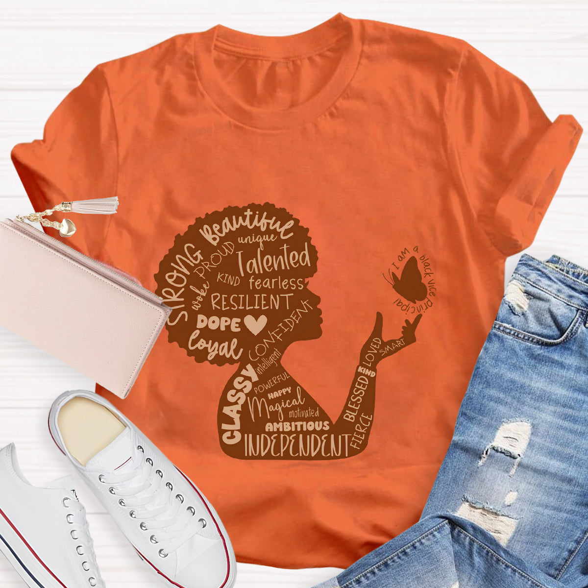 She is Beautiful Strong Independent Women T-Shirt