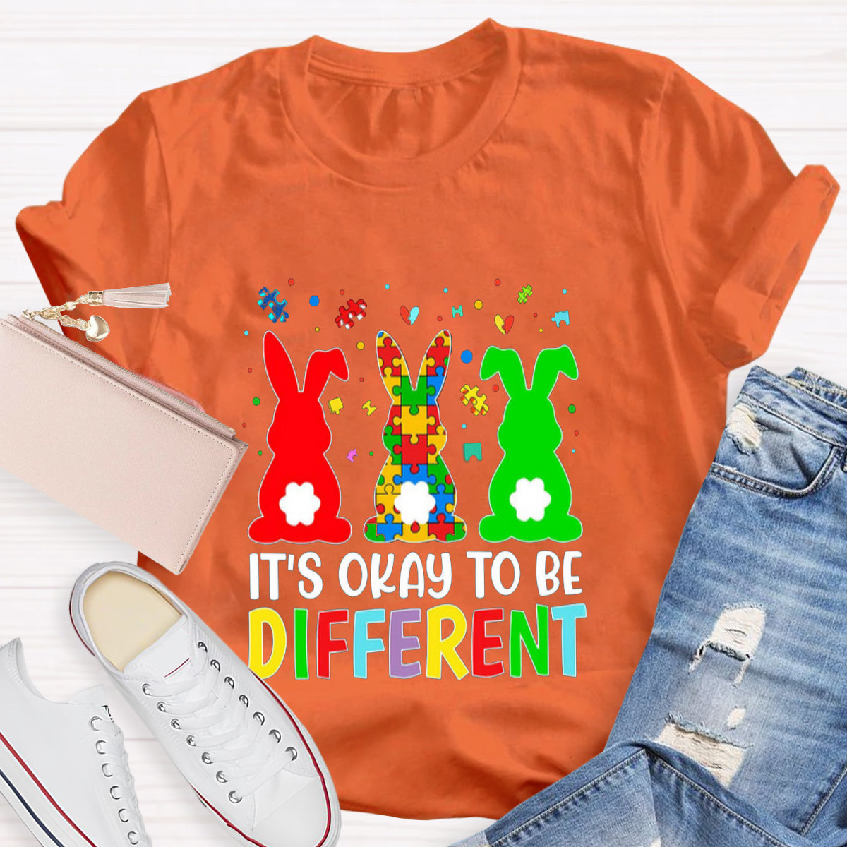 It's Okay To Be Different Bunny Easter T-Shirt