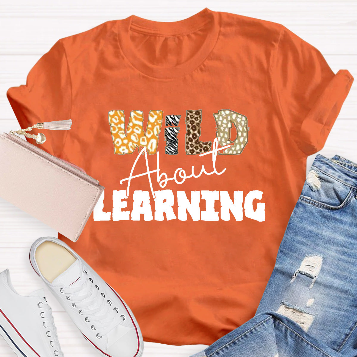 Wild About Learning Teacher T-Shirt